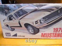 Mpc 1970 Ford Mustang Original Unbuilt Model Car Kit #1370-200 Inside Bag Sealed