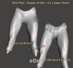 Mrs Peel Queen of Sin 3D Printing GK Figure Model Kits Unpainted Unassembled GK