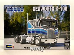 OPEN BOX COMPLETE Revell Kenworth K-100 Cabover 125 Truck Model Kit 85-2513