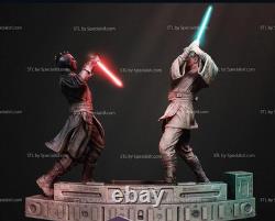 Obi-Wan vs Darth Maul Resin Sculpture Statue Model Kit Unpainted/Unassembled Obi-Wan vs Darth Maul Resin Sculpture Statue Model Kit Unpainted/Unassembled