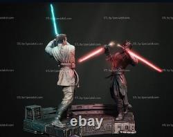 Obi-Wan vs Darth Maul Resin Sculpture Statue Model Kit Unpainted/Unassembled