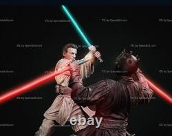 Obi-Wan vs Darth Maul Resin Sculpture Statue Model Kit Unpainted/Unassembled
