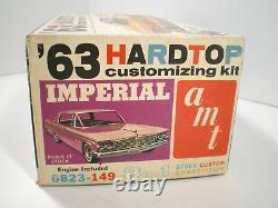 Original Vintage Amt 1963 Chrysler Imperial Ht Kit # 6823-149- Stock Builder Kit