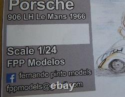 PORSCHE 906 LH le mans 1966 long or short tail FPPM 1/24 unassembled model kit