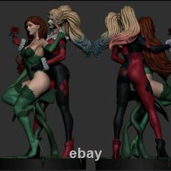 Poison Ivy Hug Harley Quinn 1/6 Figure 3D Print Model Kit Unpainted Unassembled