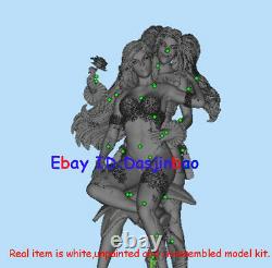 Poison Ivy Hug Harley Quinn 3D Print Model Kit Unpainted Unassembled GK H25cm