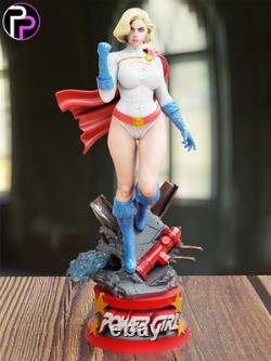 Power Girl DC 3D Print Figure Model Kit Unpainted Unassembled GK Statue