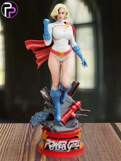 Power Girl DC 3D Print Figure Model Kit Unpainted Unassembled GK Statue