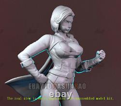 Power Girl Unpainted 1/6 Resin Figure 3D Print Model Kit Unassembled GK H29cm
