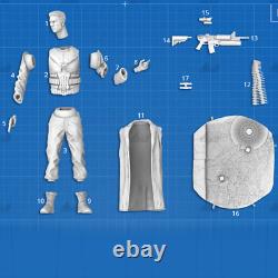 Punisher Gambody Unassembled Unpainted 3D Printing Resin Model Kits Garage Kits