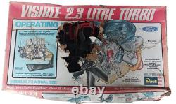 RARE Revell 1/3 Visible Ford 2.3L Turbo Engine Model Kit #8867 Mustang SVO VTG