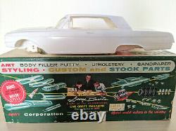 RARE! VINTAGE ORIGINAL AMT 1962 FORD GALAXIE Model Kit COMPLETE GORGEOUS