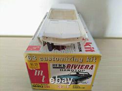 RARE! VINTAGE ORIGINAL AMT 1963 BUICK RIVIERA Model Kit COMPLETE GORGEOUS