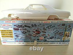 RARE! VINTAGE ORIGINAL AMT 1963 BUICK RIVIERA Model Kit COMPLETE GORGEOUS