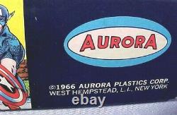 RARE Vintage Original AURORA CAPTAIN AMERICA No. 476-100 NOS UNASSEMBLED 1966