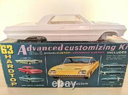 Rare! Original Issue Amt 1963 Chevy Impala Hardtop Model Kit Gorgeous L@@k