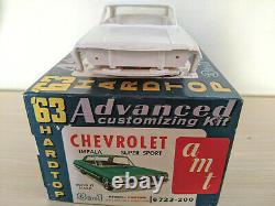 Rare! Original Issue Amt 1963 Chevy Impala Hardtop Model Kit Gorgeous L@@k