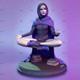 Raven Unassembled Unpainted 3D Printing Resin Model Kits Garage Kits H20CM