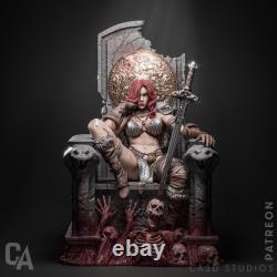 Red Sonja Unassembled Unpainted 3D Printing Resin Model Kits Garage Kits