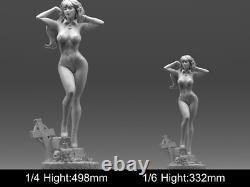 Red Vampirella 3D printed Model Kit Figure Unpainted Unassembled Resin GK
