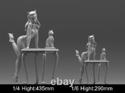 Retro 60s Cat Woman Figure Resin Model 3D printing Unpainted Unassembled GK Kit Retro 60s Cat Woman Figure Resin Model 3D printing Unpainted Unassembled GK Kit