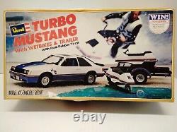 Revell 1979 Turbo Mustang With Wetbikes and Trailer 1/25 Scale Car Model #7401