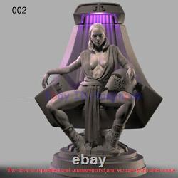 Rey On Chair 1/8 Figure 3D Printing Model Kit Unpainted Unassembled 23cm 002 Ver