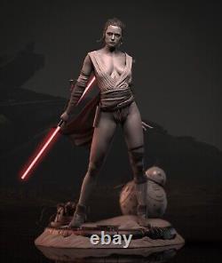 Rey Skywalker 3d Printed Model Unassembled Unpainted 1/10-1/3
