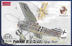 Roden 004 1/72 Fokker E. V/D. VIII 1918 WWI German Airplane plastic model kit