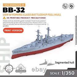 SSC350522S-A 1/350 Military Model Kit USN Wyoming class Battleship BB-32 Full Hu