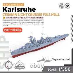 SSC350563S-A 1/350 Military Model Kit German Karlsruhe Light Cruiser Full Hull