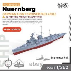 SSMODEL 1/350 565S Military Model Kit German Nuernberg Light Cruiser Full Hull