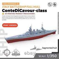 SSMODEL 1/350 Military Model Kit Italy ConteDiCavour-class Battleship FULL HULL