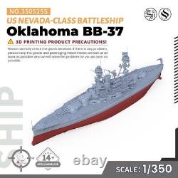 SSMODEL 1/350 Model Kit US Oklahoma Nevada-class Battleship BB-37 FULL HULL