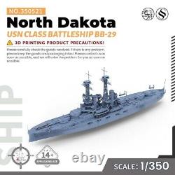 SSMODEL 350521 1/350 Military Model Kit USN North Dakota Class Battleship BB-29