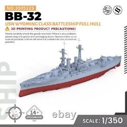 SSMODEL 350522S 1/350 Model Kit USN Wyoming class Battleship BB-32 FULL HULL