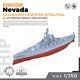 SSMODEL 350560S 1/350 Model Kit US Nevada Class Battleship BB-36 FULL HULL