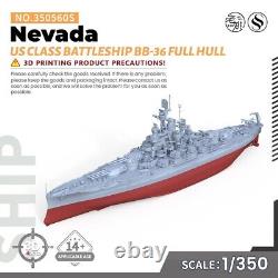SSMODEL 350560S 1/350 Model Kit US Nevada Class Battleship BB-36 FULL HULL