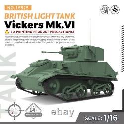 SSMODEL SS16575 1/16 Military Model Kit British Vickers Mk. VI Light Tank