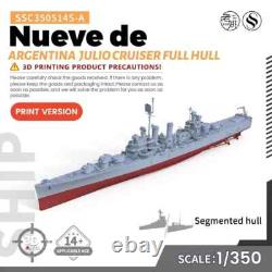SSMODEL SSC350514S-A 1/350 Model Kit Argentina Nueve de Julio Cruiser FULL HULL