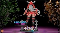 Samurai Girl 3D Printing Unassembled Unpainted Model Kits Garage Kits