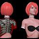Scale 1/4 Unpainted Transparent Female Bust Figure Model Garage Kit Unassembled