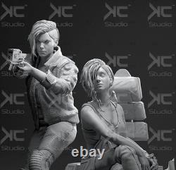 Sci-fi Punk Woman 1/12 1/8 1/6 1/4 1/3 3D Print Model Kit Unpainted Unassembled