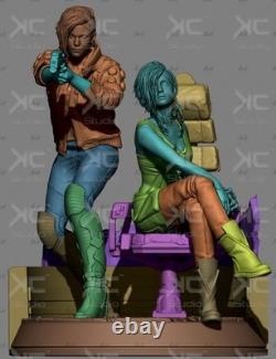 Sci-fi Punk Woman 1/12 1/8 1/6 1/4 1/3 3D Print Model Kit Unpainted Unassembled