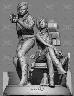 Sci-fi Punk Woman 1/12 1/8 1/6 1/4 1/3 3D Print Model Kit Unpainted Unassembled
