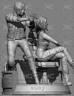 Sci-fi Punk Woman 1/12 1/8 1/6 1/4 1/3 3D Print Model Kit Unpainted Unassembled