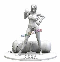 Sexy Boxing Girl 3D Printing GK Figure Model Kits Unpainted Unassembled 1/8 1/6