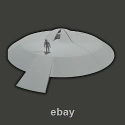 Ship (The Day the Earth Stood Still 1951) white colour model kits diy htm