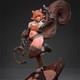 Squirrel Girl 3D Printing Unassembled Unpainted Model Kits Resin Garage Kits