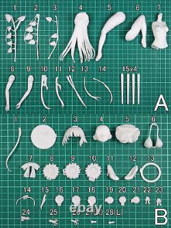 Sunflower Girl Original Character Unassembled Unpainted GK Model Kits Garage Kit